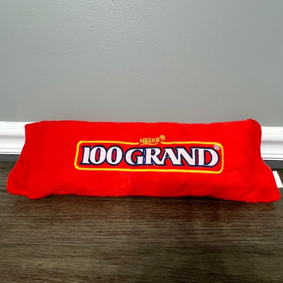 Nestle 100 Grand Plush Pillow Candy Bar Food Novelty Toy Network Red - Picture 1 of 4